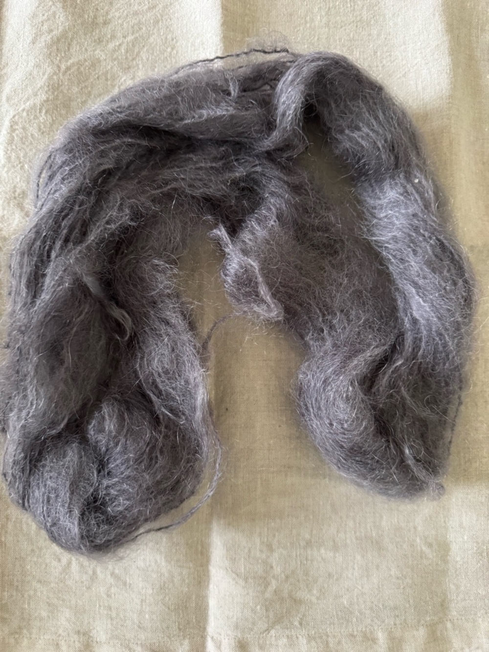 Soft Mohair Thread in Heather Gray